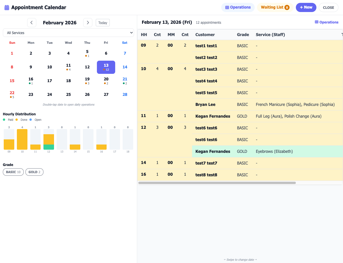 Appointment Calendar